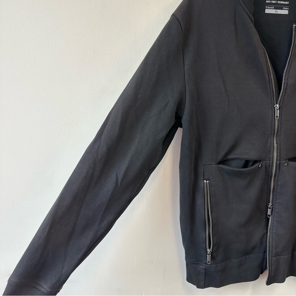 Pacsafe Men's Transit Zip-Up Black Jacket - Picture 4 of 10